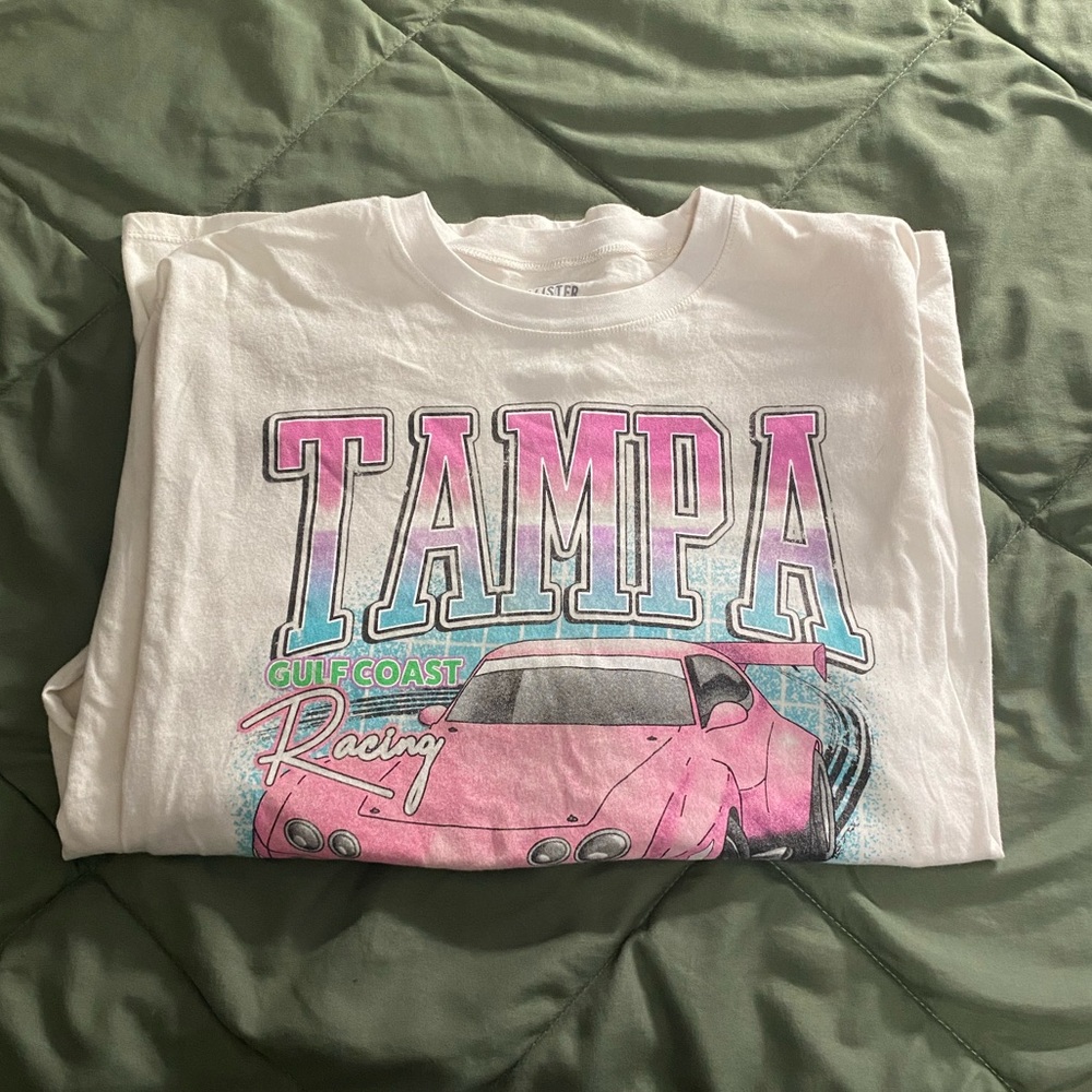 Hollister long sleeve car t-shirt
